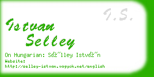 istvan selley business card